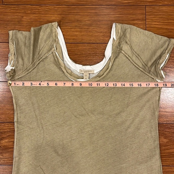 Burberry Brit Logo Scoop Neck Cotton Tee - Picture 10 of 15